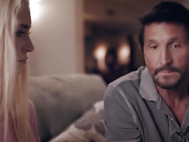 Teacher and stepdad DP teen Lana Sharapova in the living room