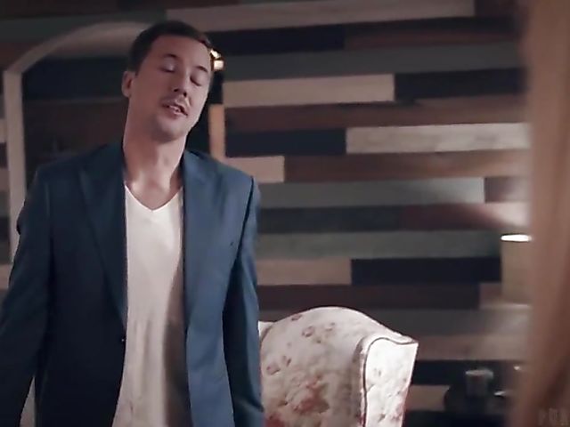 Teacher and stepdad DP teen Lana Sharapova in the living room