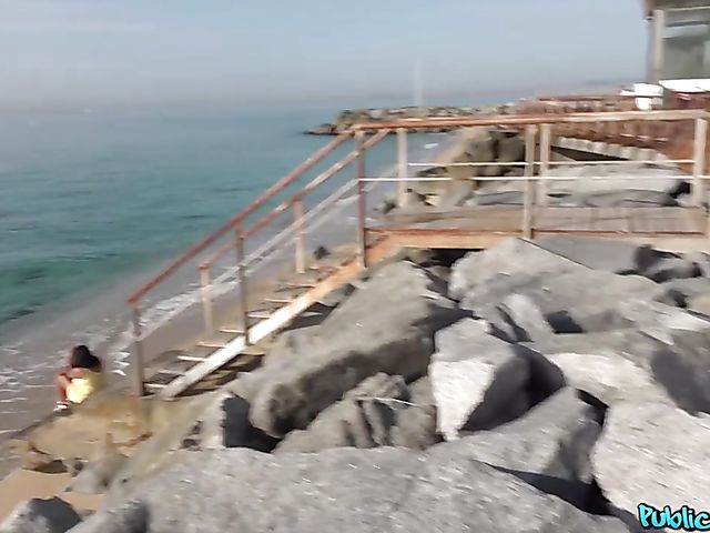 Sheila Ortega - Busty latina public pick up and sex at the beach for cash