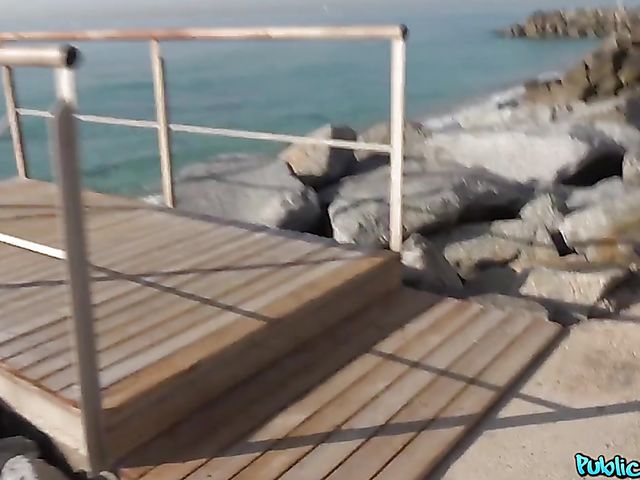 Sheila Ortega - Busty latina public pick up and sex at the beach for cash