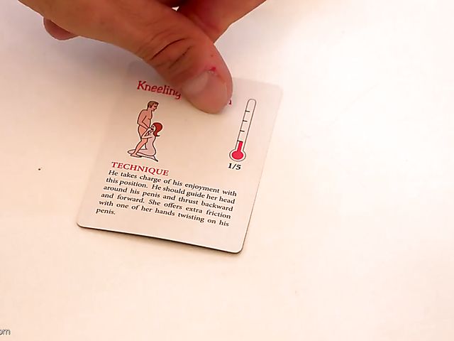 Blonde beauty Bella Rose playing cards and fucking