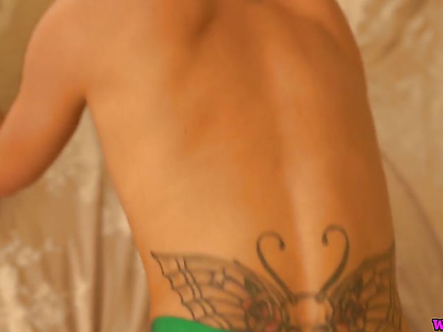 Green stockings POV with sexy lady Jess West