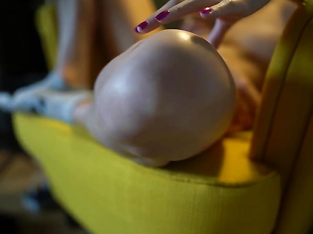 Pantyless interview with blonde British babe Chloe Toy
