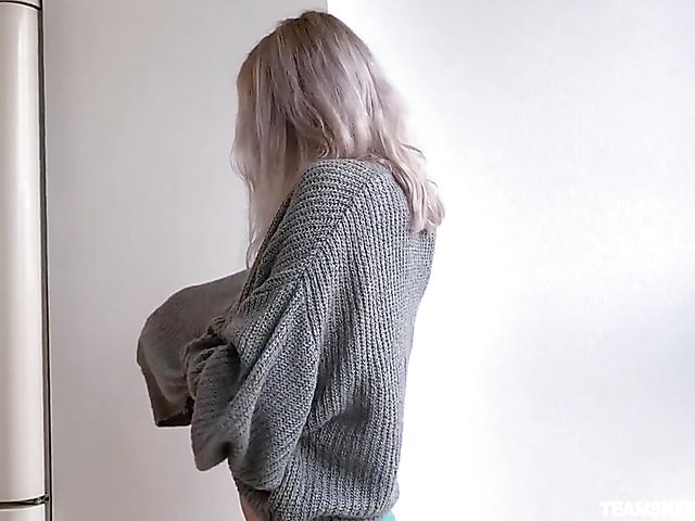 Busty teen POV panties strip and fuck with Eva Elfie