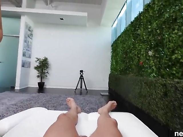 Latina casting with natural brunette Amorina