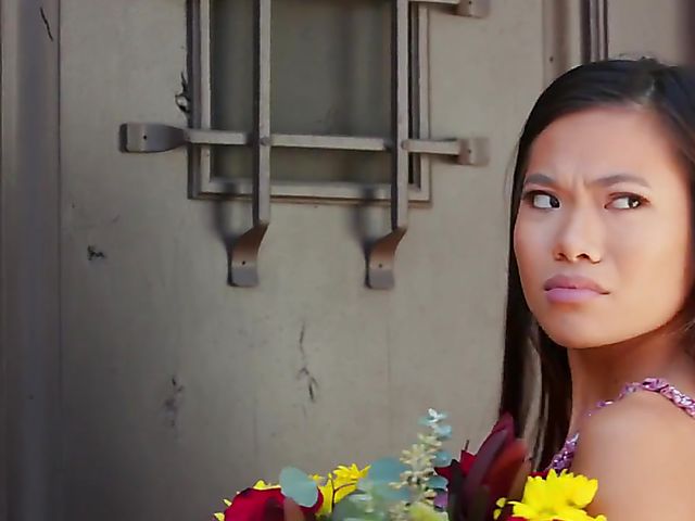 MILF Dana Dearmond lesbian kitchen love with asian young girl Vina Sky