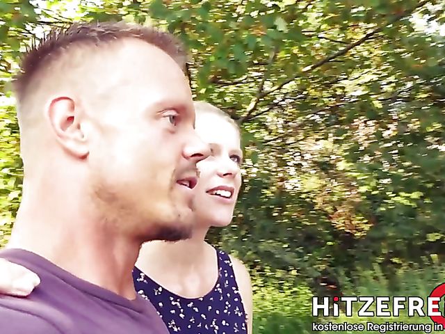 German public fuck with shaved slut Claudia Swea