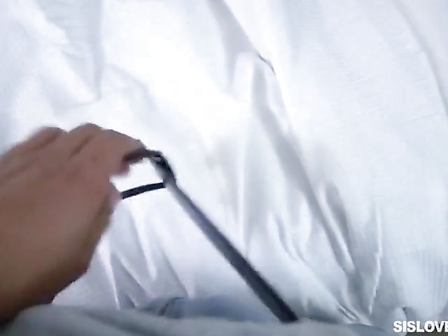 Ebony stepsister Scarlit Scandal gets dicked down from your point of view