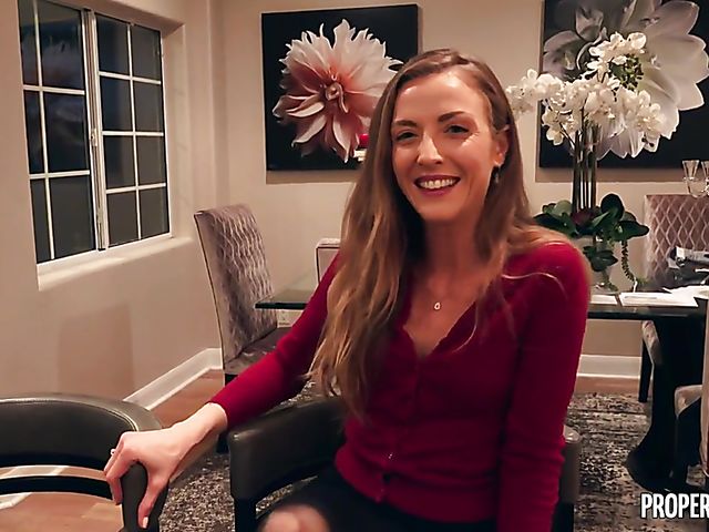 POV stockings sex with elegant realtor Karla Kush