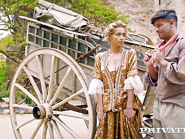 Outdoor sex in the Middle Ages with hot Veronica Leal