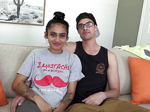 Passionate sex in the bedroom with Savannah Camon and Dustin Hazel