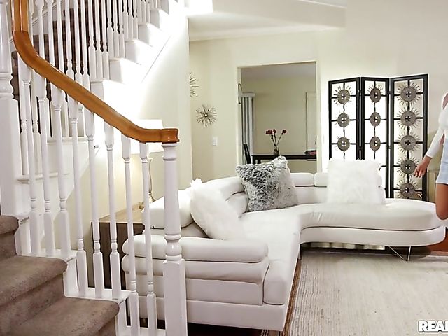 Big tits teen Gabbie Carter gets caught by Zac Wild