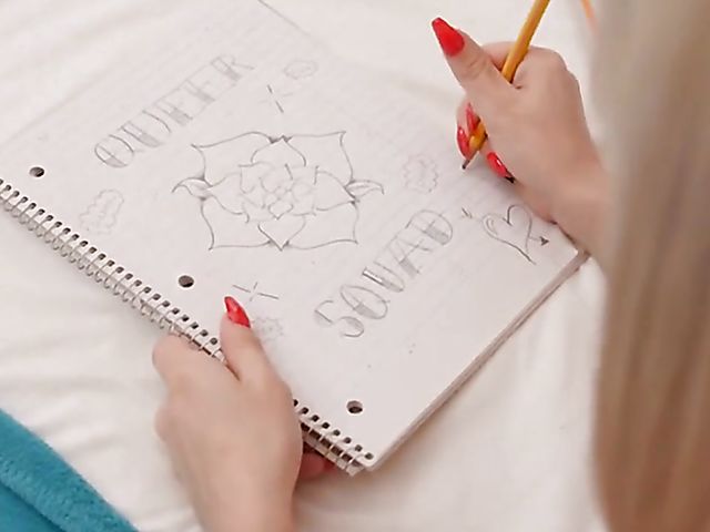 Lesbian sleepover with Kyler Quinn, Kiara Cole, Diana Grace, Alex De La Flor and Audrey Miles