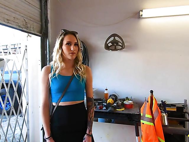 Josie Jewells - POV fucking in the garage with a man in uniform