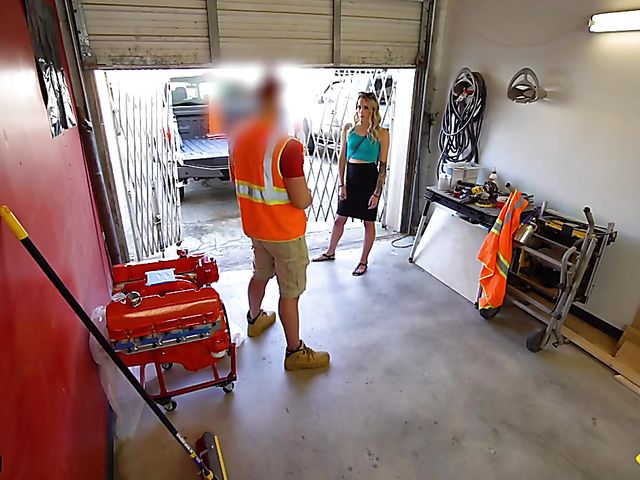 Josie Jewells - POV fucking in the garage with a man in uniform