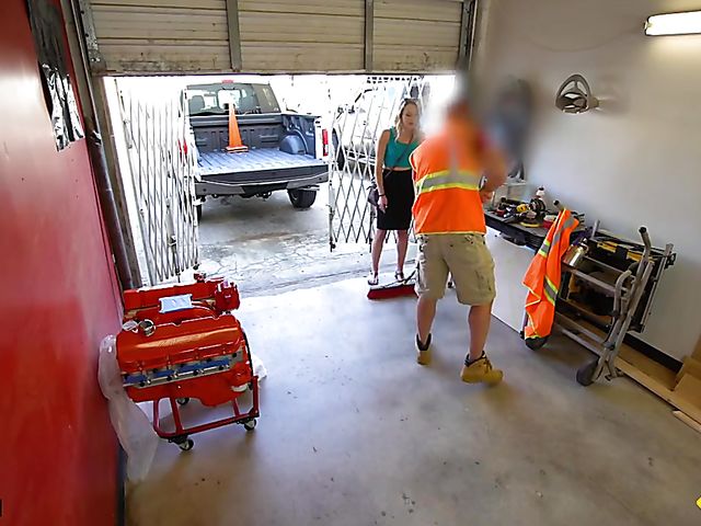 Josie Jewells - POV fucking in the garage with a man in uniform
