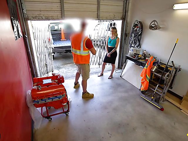 Josie Jewells - POV fucking in the garage with a man in uniform