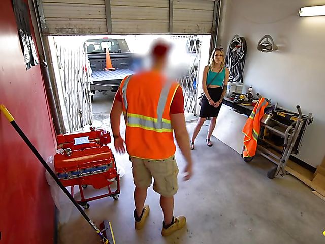 Josie Jewells - POV fucking in the garage with a man in uniform