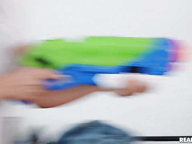 Big natural tits lesbian girls Ginebra Bellucci and Josephine Jackson jumping and having sex