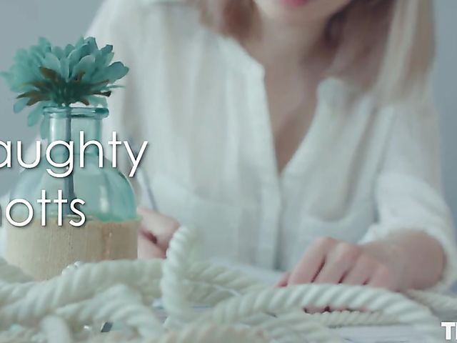 Bondage solo and kinky masturbation with Alice Shea who is curious about ropes and knots