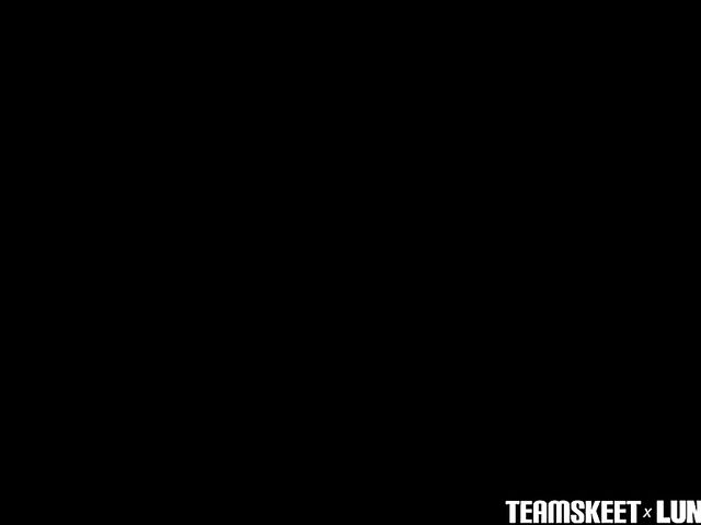 Asian girlfriend suck and fuck POV with Luna and James