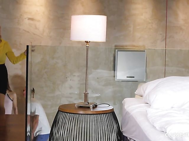 Huge titted sex teacher Angel Wicky having a threesome with teen Jessica Portman and her BF