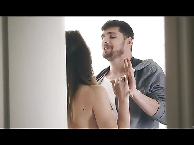 Emylia Argan and Kristof Cale standing fuck after photoshoot 