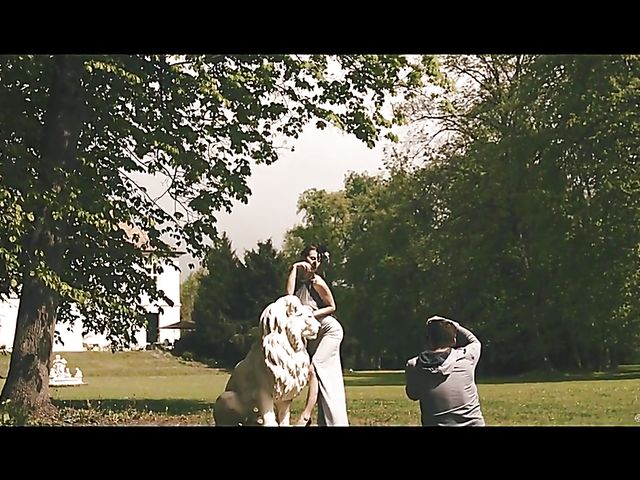 Emylia Argan and Kristof Cale standing fuck after photoshoot 