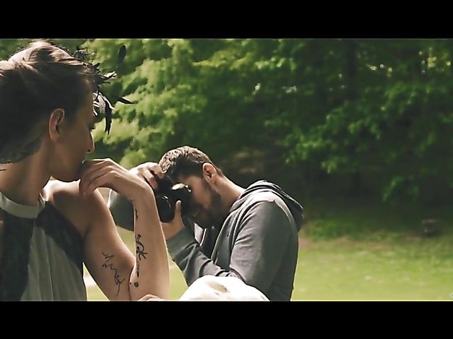 Emylia Argan and Kristof Cale standing fuck after photoshoot 