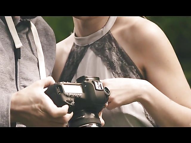 Emylia Argan and Kristof Cale standing fuck after photoshoot 