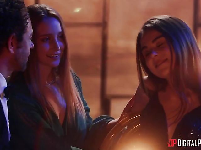 Anal foursome on stage with Abigail Mac and Lena Paul