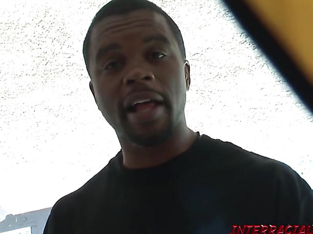 August sucking BBC in the pool and getting railed