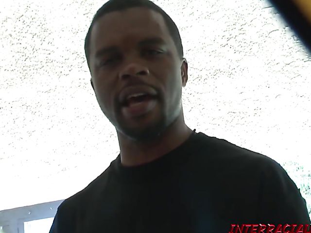 August sucking BBC in the pool and getting railed