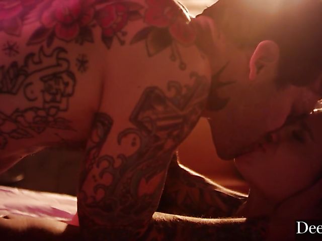 Addie Andrews and Small Hands have wild sex in the dark of the bedroom