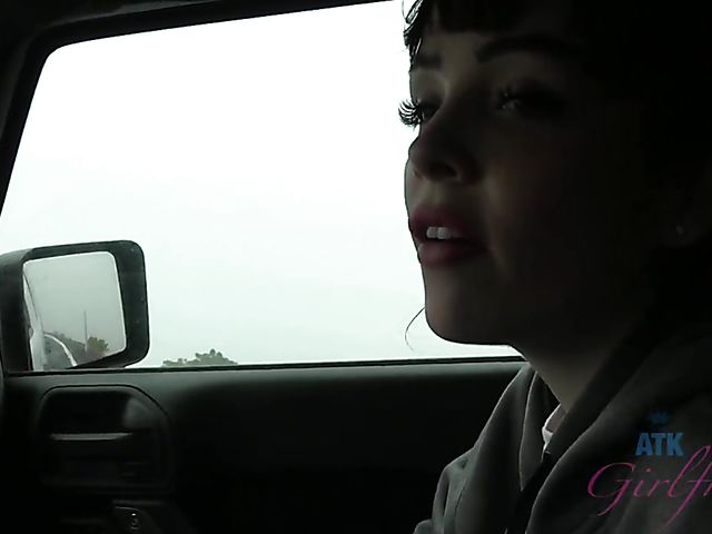 Aliya Brynn - Smoking teen pissing and sucking at the beach