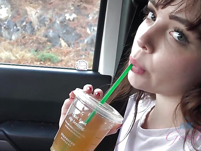 Aliya Brynn - Smoking teen pissing and sucking at the beach