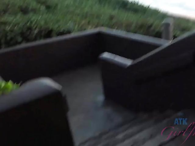 Aliya Brynn - Smoking teen pissing and sucking at the beach