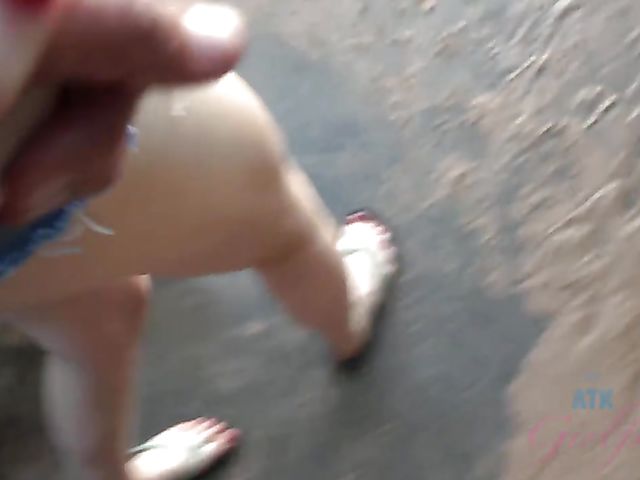 Aliya Brynn - Smoking teen pissing and sucking at the beach