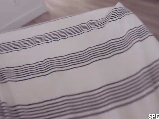 Jaycee Starr - Small titted redhead POV with her wool stockings on