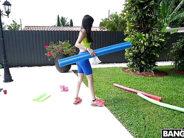 POV panty fuck with young latina cleaning maid Jocelyn Stone