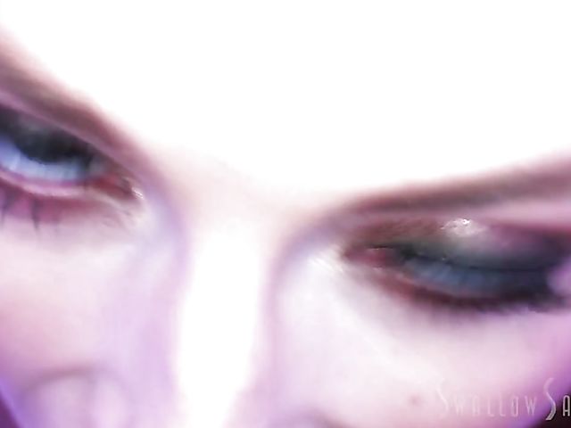 Blue-eyed redhead blowjob and POV swallow with glamorous Maya Kendrick