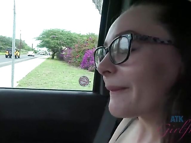 Aften Opal - Car masturbation on the highway