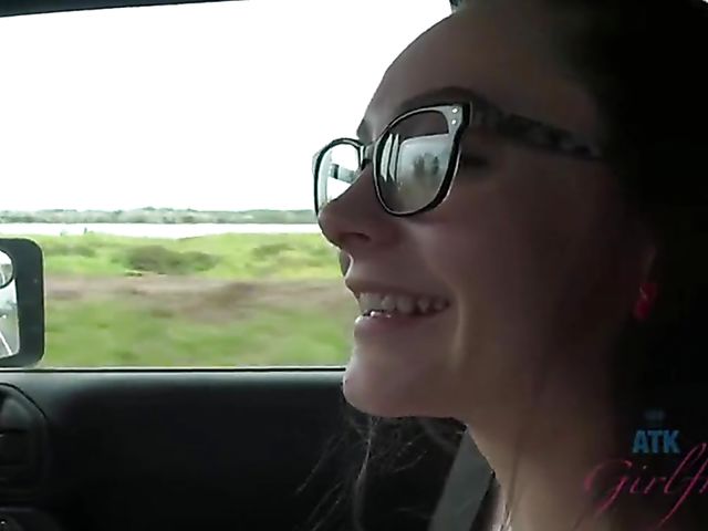 Aften Opal - Car masturbation on the highway