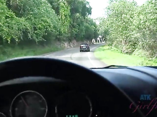 Outdoor POV and beach fun with naughty girlfriend Melody Marks