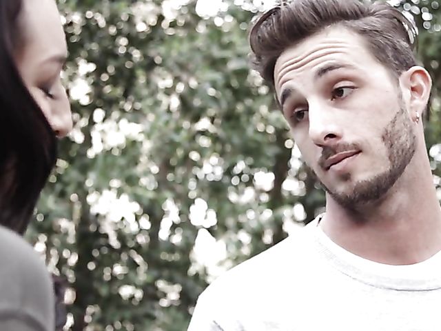 Bedroom love scene with natural boobs brunette Bella Rolland