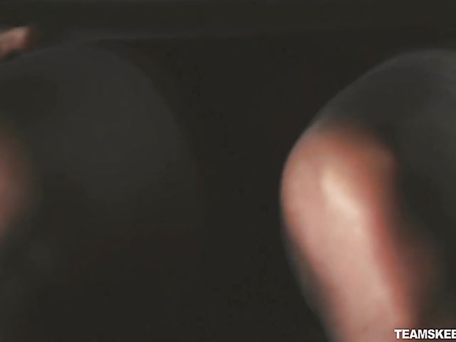 Elegant babe with big naturals Stella Cox fucking in her hot stockings