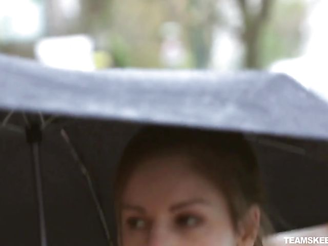 Elegant babe with big naturals Stella Cox fucking in her hot stockings