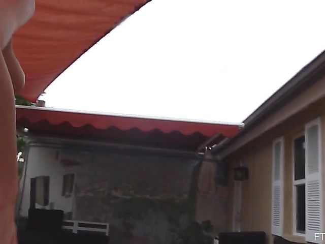 MILF bikini strip with Karina who is proud of her body and loves posing naked