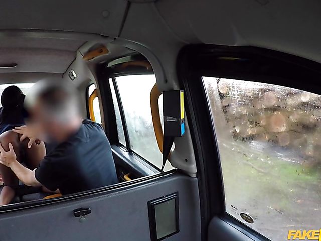Fake taxi ebony Asia Rae takes white driver's cock in the backseat