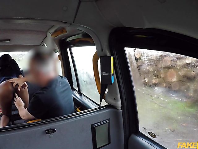 Fake taxi ebony Asia Rae takes white driver's cock in the backseat